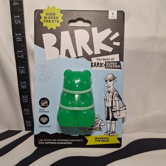 NWT Bark Super Chewer Munchie the Bear Dog Toy S - Picture 1 of 3